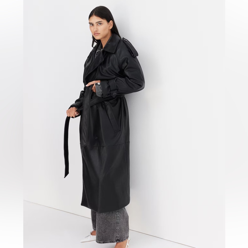 LONDON FOG | Long black trench-coat